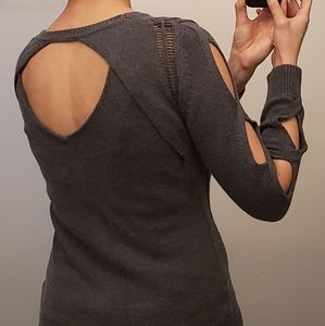 One Grey Day - Cutout Sweater